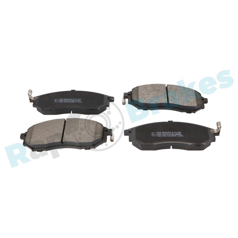 Jeu de 4 plaquettes de frein avant RAP BRAKES R-P1185 - Visuel 1