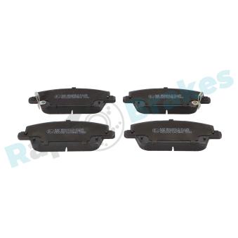 Jeu de 4 plaquettes de frein avant RAP BRAKES [R-P1199]