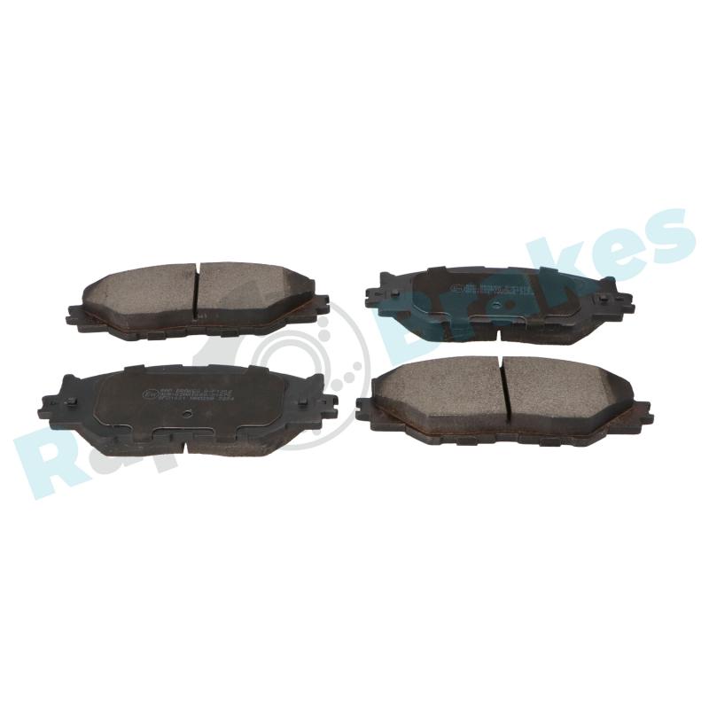 Jeu de 4 plaquettes de frein avant RAP BRAKES R-P1202 - Visuel 1