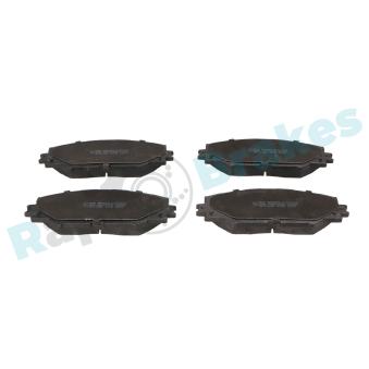 Jeu de 4 plaquettes de frein avant RAP BRAKES [R-P1214]