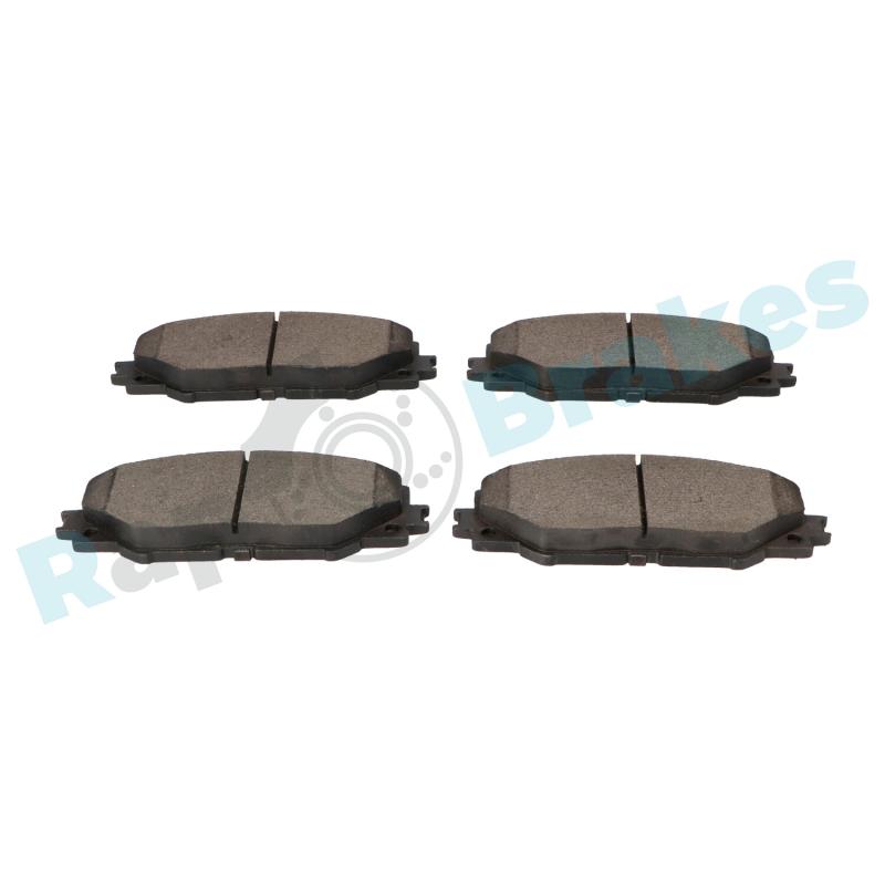 Jeu de 4 plaquettes de frein avant RAP BRAKES R-P1214 - Visuel 2