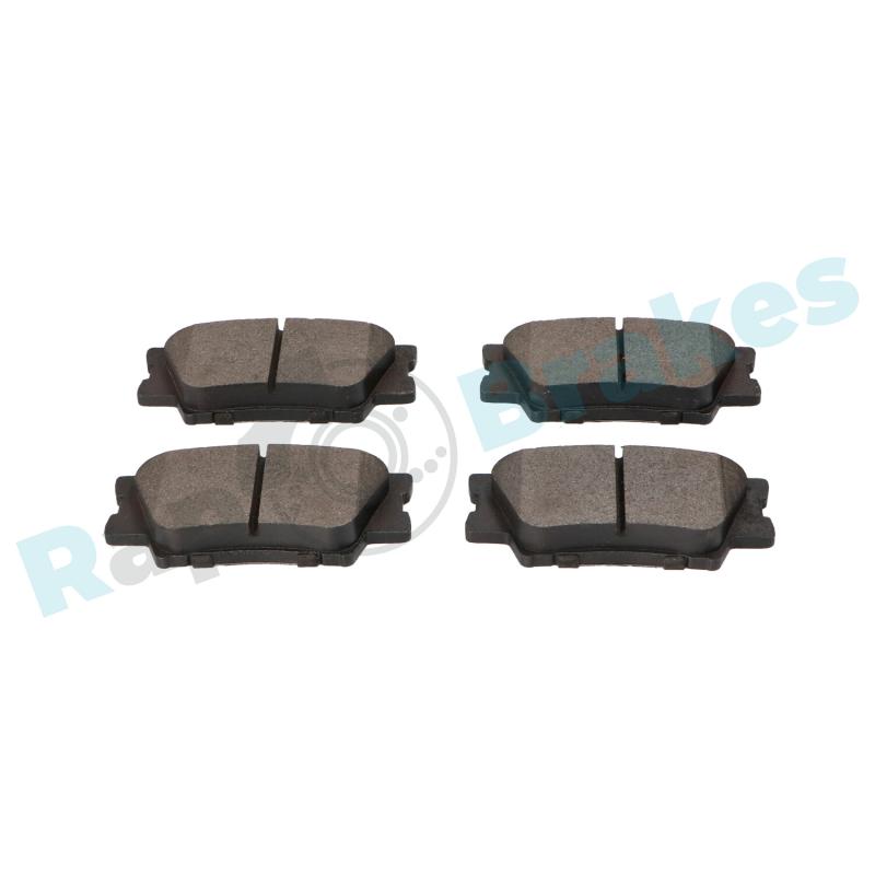 Jeu de 4 plaquettes de frein arrière RAP BRAKES R-P1216 - Visuel 2