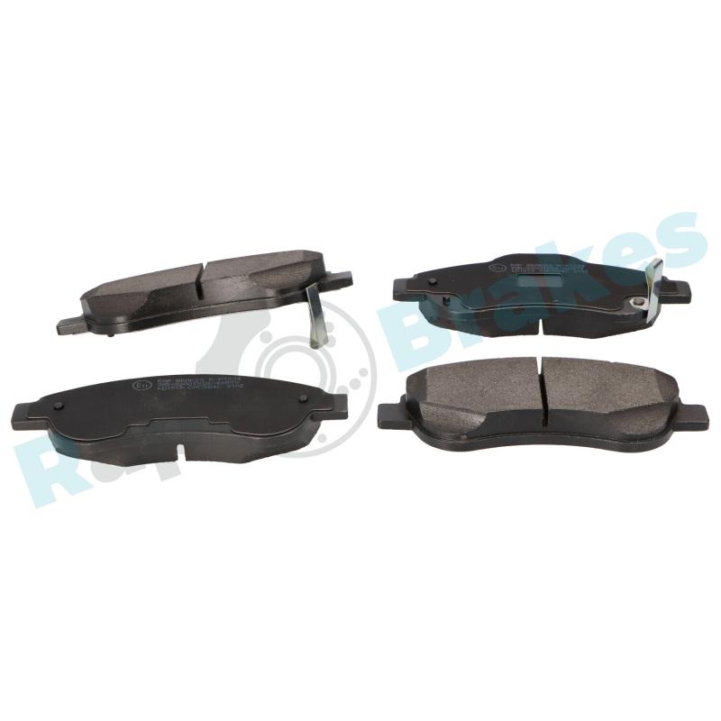 Jeu de 4 plaquettes de frein avant RAP BRAKES R-P1234 - Visuel 1