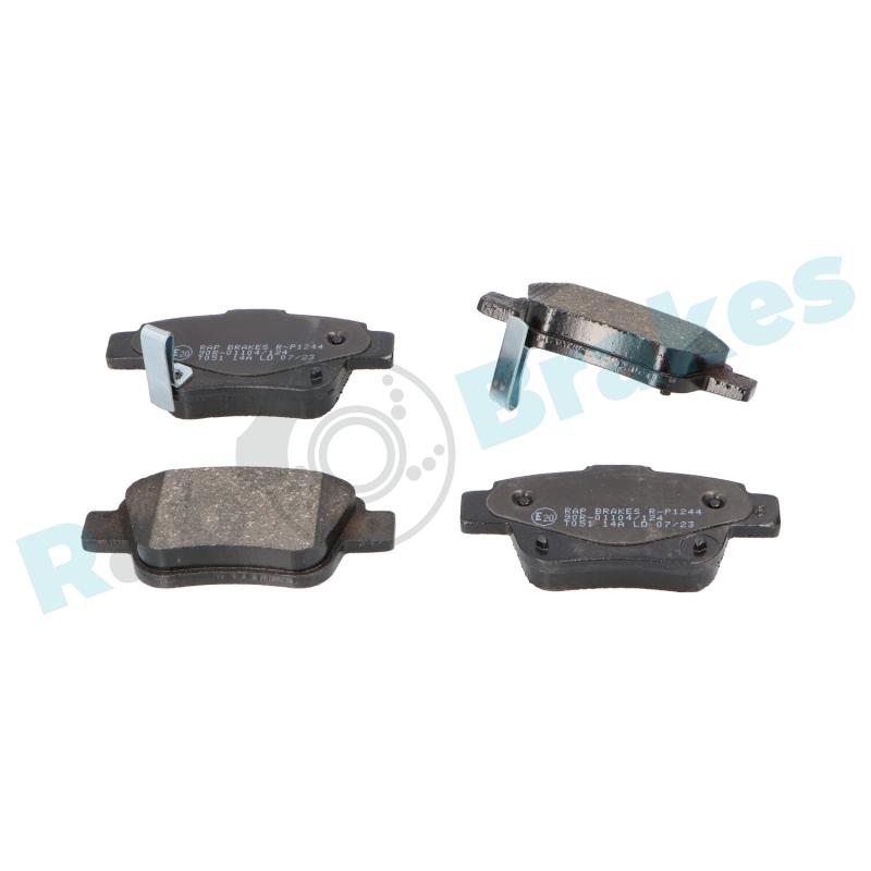 Jeu de 4 plaquettes de frein avant RAP BRAKES R-P1244 - Visuel 1