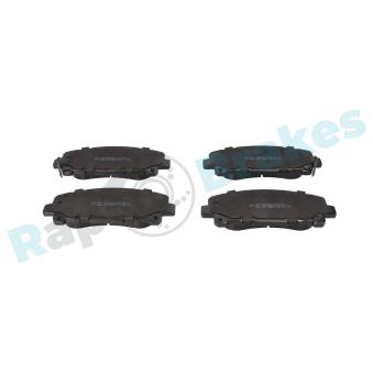 Jeu de 4 plaquettes de frein avant RAP BRAKES R-P1263 pour HONDA ACCORD 2.4 - 201cv