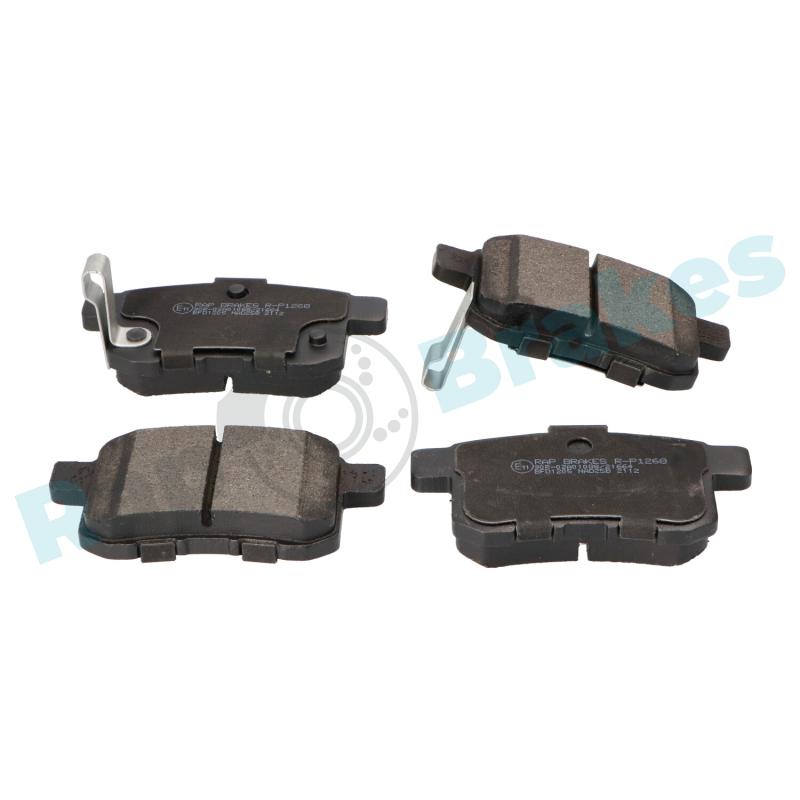 Jeu de 4 plaquettes de frein arrière RAP BRAKES R-P1268 - Visuel 1