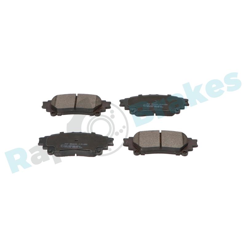 Jeu de 4 plaquettes de frein arrière RAP BRAKES R-P1282 - Visuel 1