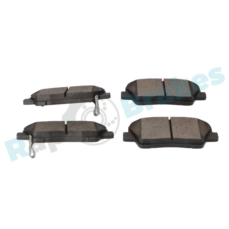 Jeu de 4 plaquettes de frein arrière RAP BRAKES R-P1284 - Visuel 2