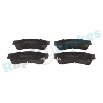 Jeu de 4 plaquettes de frein avant RAP BRAKES [R-P1286]