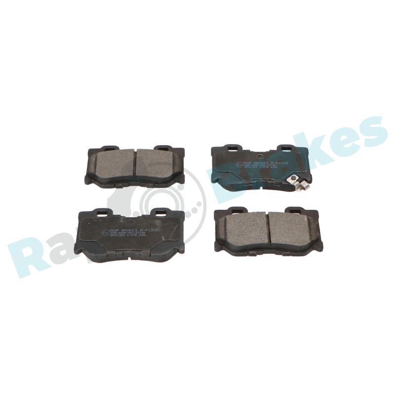 Jeu de 4 plaquettes de frein arrière RAP BRAKES R-P1298 - Visuel 1