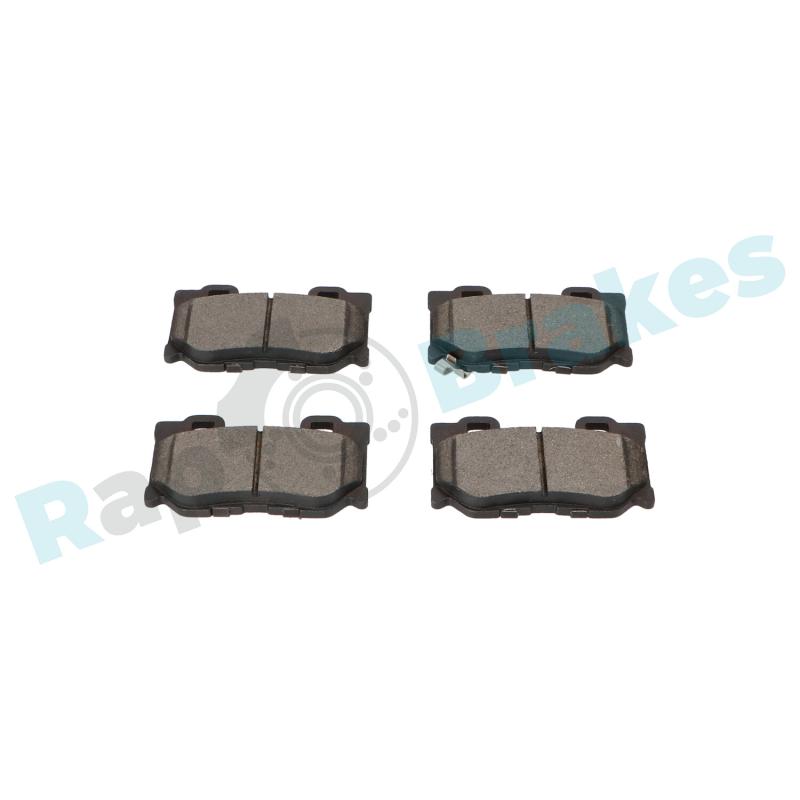 Jeu de 4 plaquettes de frein arrière RAP BRAKES R-P1298 - Visuel 2