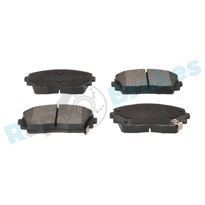 Jeu de 4 plaquettes de frein avant RAP BRAKES R-P1314 - Visuel 1