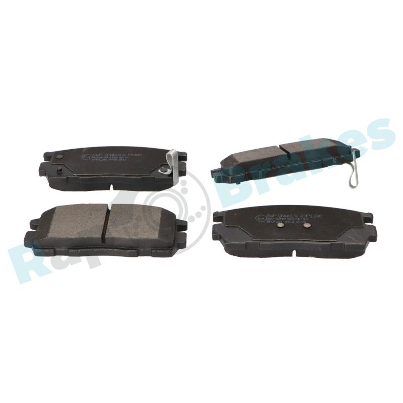 Jeu de 4 plaquettes de frein arrière RAP BRAKES R-P1330 - Visuel 1
