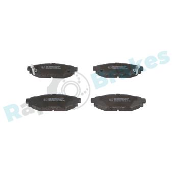Jeu de 4 plaquettes de frein arrière RAP BRAKES OEM SU00304096