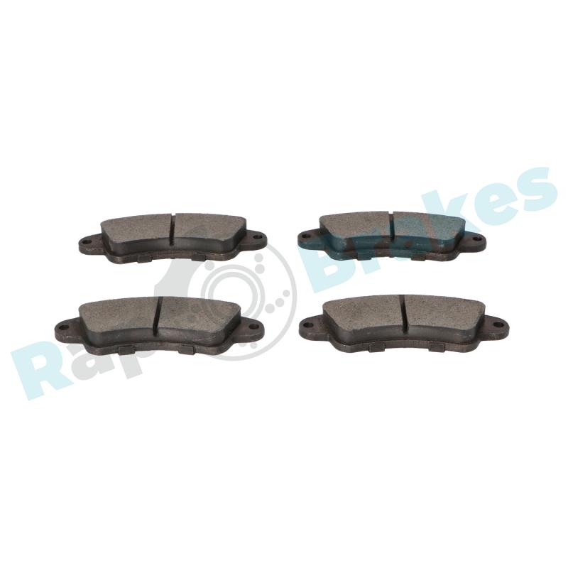 Jeu de 4 plaquettes de frein arrière RAP BRAKES R-P1386 - Visuel 2