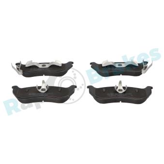 Jeu de 4 plaquettes de frein arrière RAP BRAKES [R-P1412]