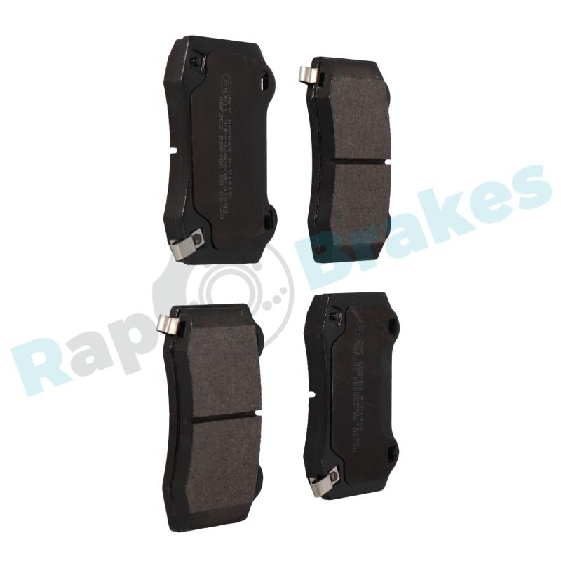Jeu de 4 plaquettes de frein arrière RAP BRAKES R-P1419 - Visuel 1