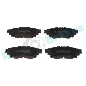 Jeu de 4 plaquettes de frein arrière RAP BRAKES [R-P1422]