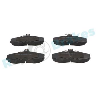 Jeu de 4 plaquettes de frein avant RAP BRAKES OEM 115430201