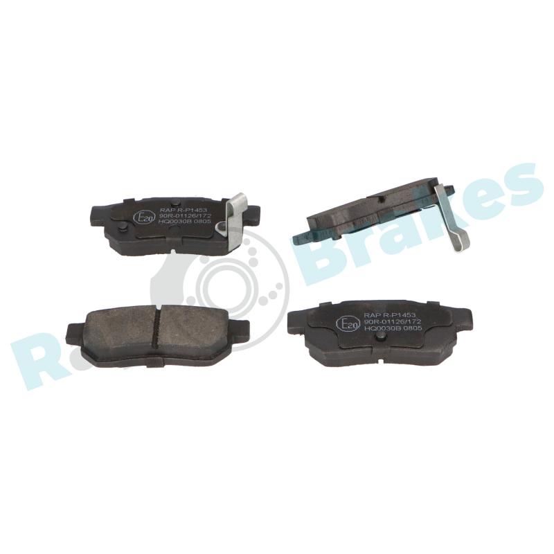 Jeu de 4 plaquettes de frein arrière RAP BRAKES R-P1453 - Visuel 1