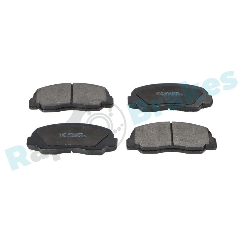 Jeu de 4 plaquettes de frein avant RAP BRAKES R-P1495 - Visuel 1