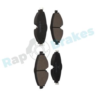 Jeu de 4 plaquettes de frein avant RAP BRAKES R-P1501 pour CITROEN NEMO 1.6 - 110cv