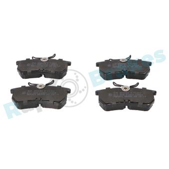 Jeu de 4 plaquettes de frein arrière RAP BRAKES OEM C1BC2M007AA