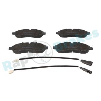 Jeu de 4 plaquettes de frein avant RAP BRAKES [R-P1509]