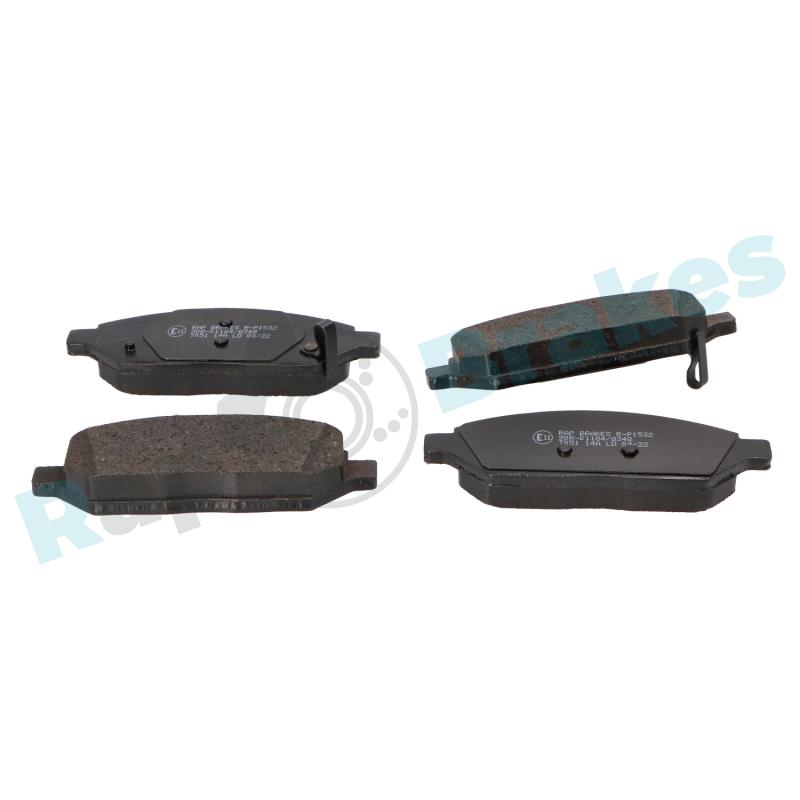Jeu de 4 plaquettes de frein avant RAP BRAKES R-P1532 - Visuel 1