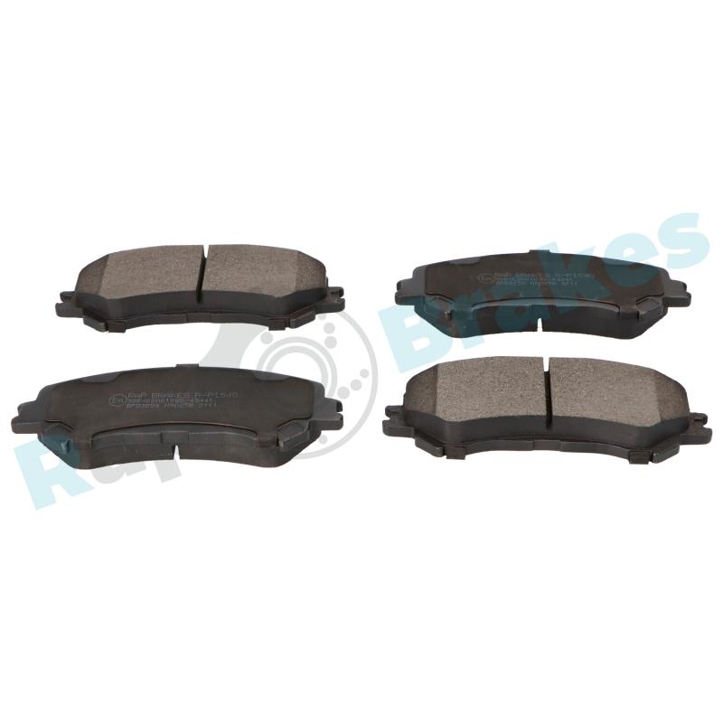 Jeu de 4 plaquettes de frein avant RAP BRAKES R-P1540 - Visuel 1