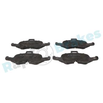 Jeu de 4 plaquettes de frein avant RAP BRAKES R-P1547 pour AUDI TT TTS quattro - 320cv