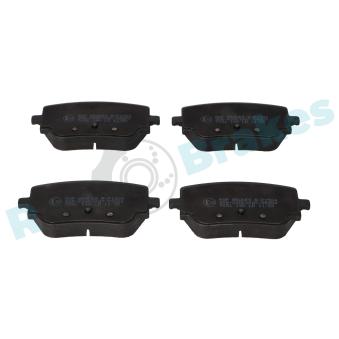 Jeu de 4 plaquettes de frein arrière RAP BRAKES R-P1584 pour MERCEDES-BENZ GLA GLA 200 d - 150cv