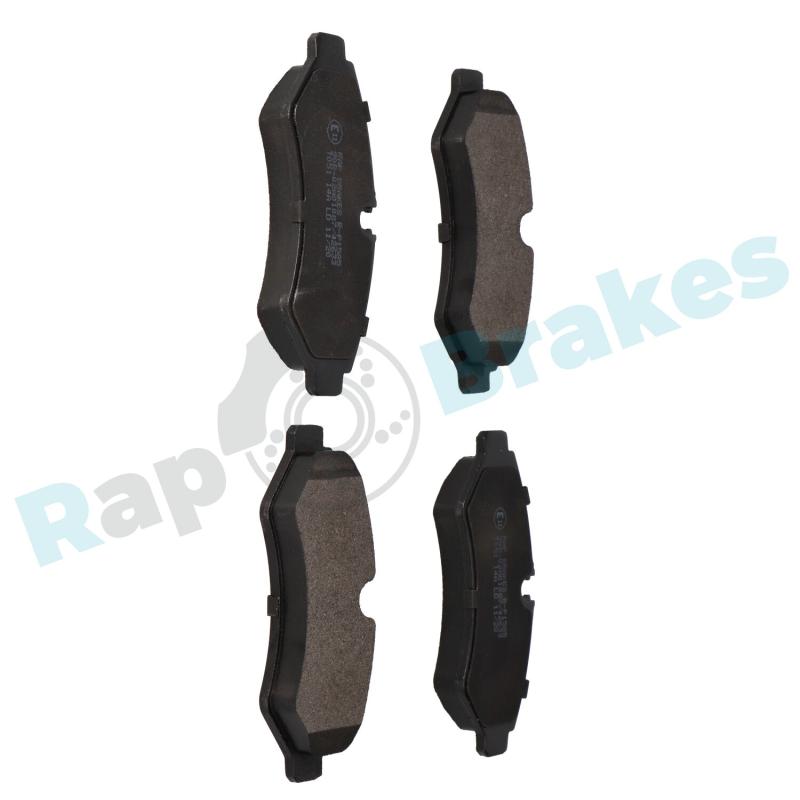 Jeu de 4 plaquettes de frein arrière RAP BRAKES R-P1585 - Visuel 1
