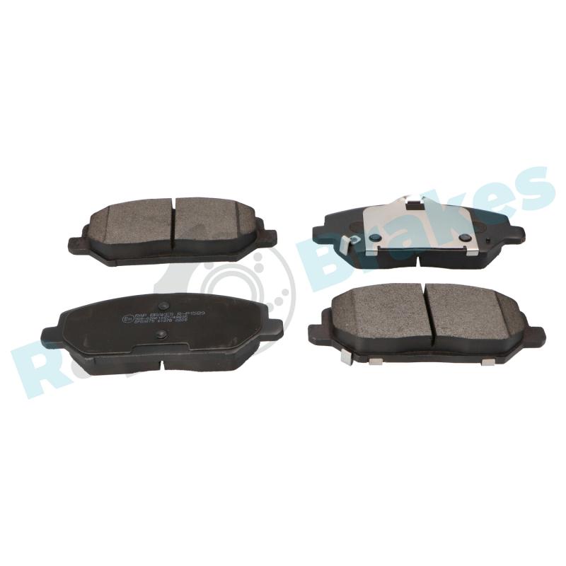Jeu de 4 plaquettes de frein avant RAP BRAKES R-P1589 - Visuel 1