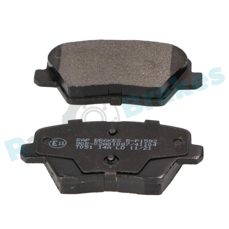 Jeu de 4 plaquettes de frein arrière RAP BRAKES R-P1592 - Visuel 2