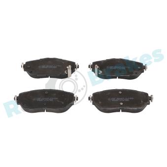 Jeu de 4 plaquettes de frein avant RAP BRAKES [R-P1593]
