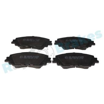 Jeu de 4 plaquettes de frein avant RAP BRAKES R-P1594 pour LEXUS UX 250h E-Four - 152cv