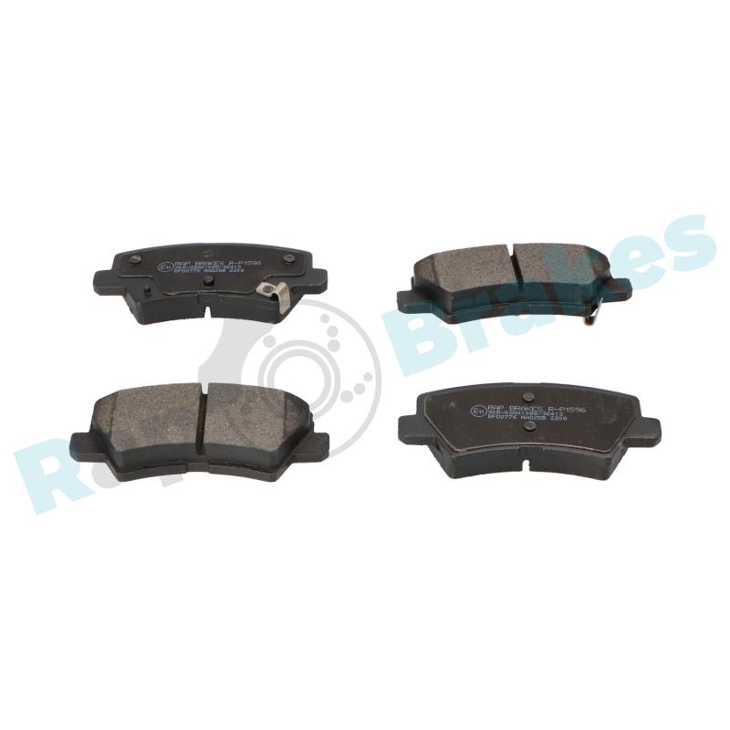 Jeu de 4 plaquettes de frein arrière RAP BRAKES R-P1596 - Visuel 1