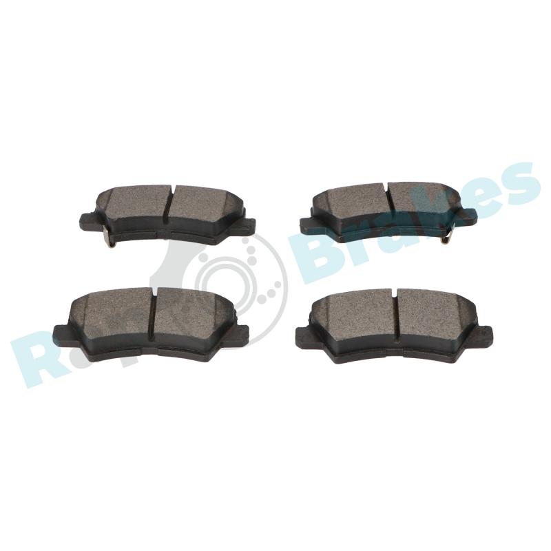 Jeu de 4 plaquettes de frein arrière RAP BRAKES R-P1596 - Visuel 2