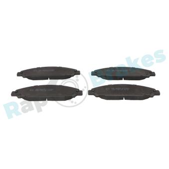 Jeu de 4 plaquettes de frein avant RAP BRAKES R-P1603 pour FIAT PUNTO 75 1.2 - 73cv