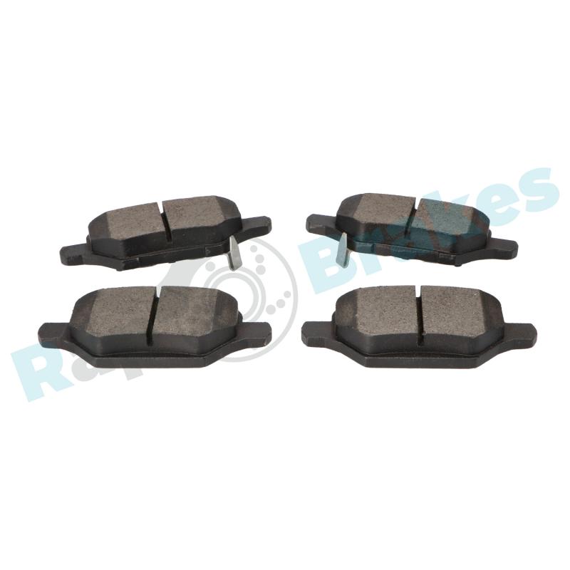 Jeu de 4 plaquettes de frein arrière RAP BRAKES R-P1613 - Visuel 2