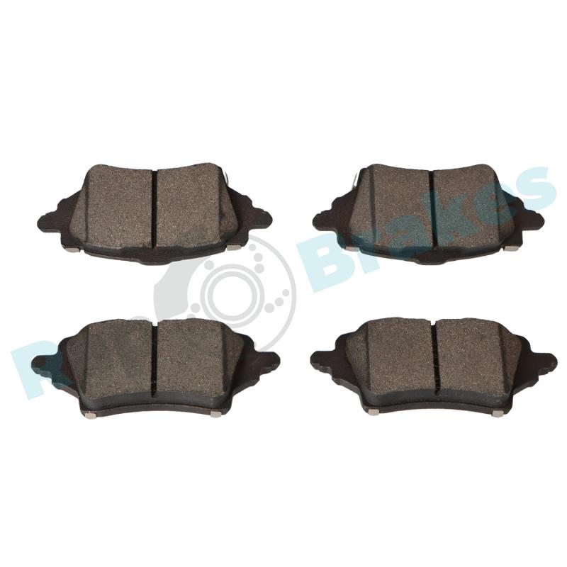 Jeu de 4 plaquettes de frein arrière RAP BRAKES R-P1616 - Visuel 2