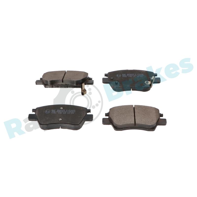 Jeu de 4 plaquettes de frein avant RAP BRAKES R-P1620 - Visuel 1
