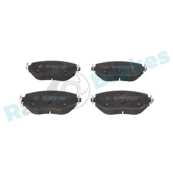 Jeu de 4 plaquettes de frein avant RAP BRAKES R-P1622