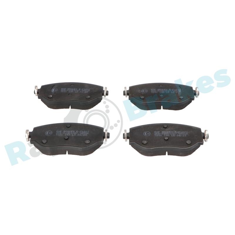 Jeu de 4 plaquettes de frein avant RAP BRAKES R-P1622 - Visuel 1