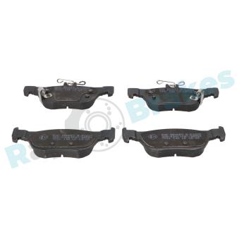 Jeu de 4 plaquettes de frein arrière RAP BRAKES OEM DFZ52643ZA