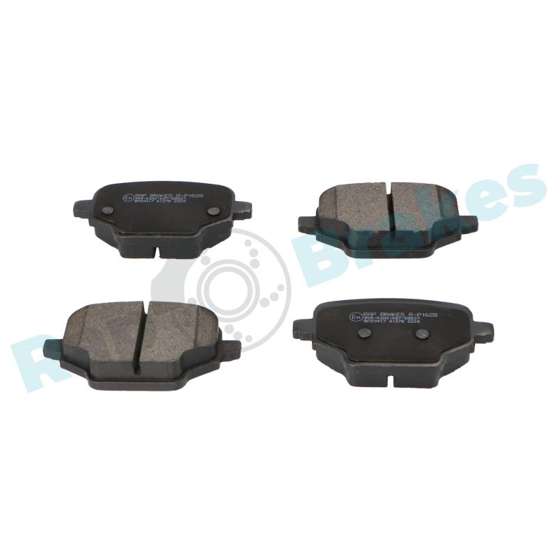 Jeu de 4 plaquettes de frein arrière RAP BRAKES R-P1628 - Visuel 1