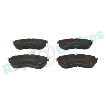 Jeu de 4 plaquettes de frein avant RAP BRAKES R-P1631 pour VOLKSWAGEN CRAFTER e-Crafter - 136cv