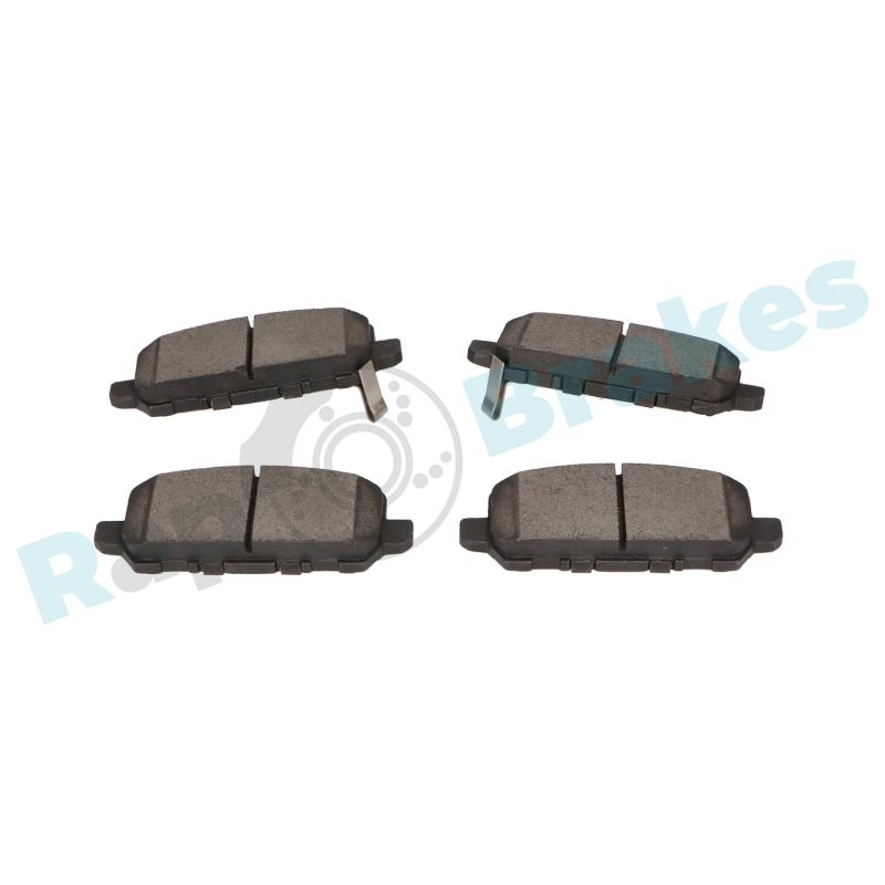 Jeu de 4 plaquettes de frein arrière RAP BRAKES R-P1633 - Visuel 2
