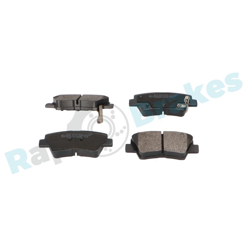 Jeu de 4 plaquettes de frein arrière RAP BRAKES R-P1646 - Visuel 1